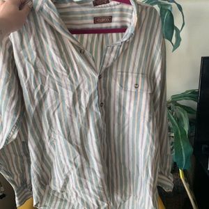 Men’s button down, pastel colors